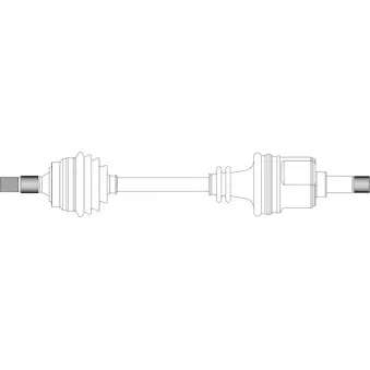 Arbre de transmission avant gauche GENERAL RICAMBI PE3007