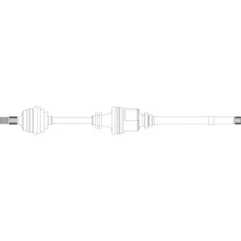 Arbre de transmission avant droit GENERAL RICAMBI PE3008