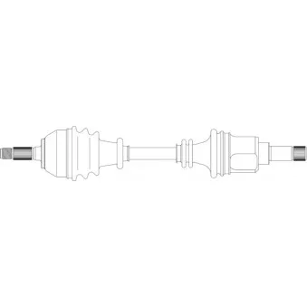 Arbre de transmission avant gauche GENERAL RICAMBI PE3017