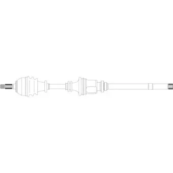 Arbre de transmission avant droit GENERAL RICAMBI PE3018