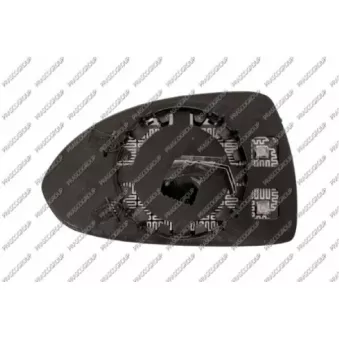 Verre de rétroviseur, rétroviseur extérieur PRASCO OP0347523