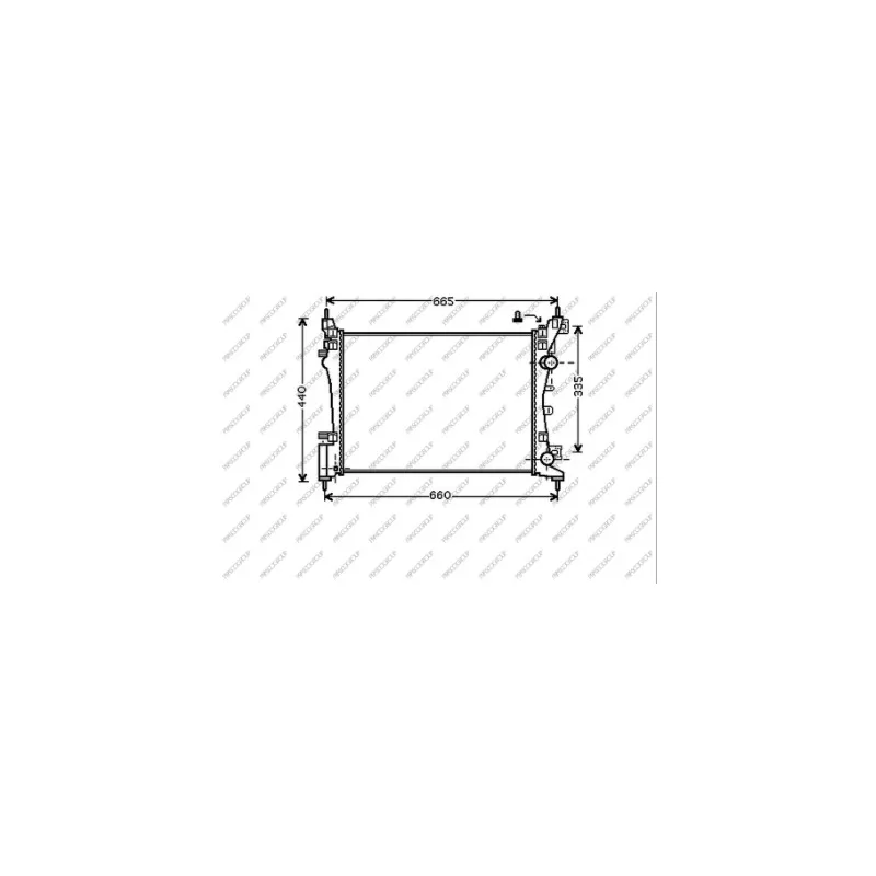 Radiateur, refroidissement du moteur PRASCO OP034R002