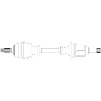 Arbre de transmission avant gauche GENERAL RICAMBI PE3023