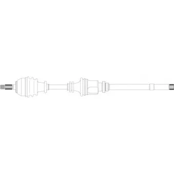 Arbre de transmission avant droit GENERAL RICAMBI PE3024