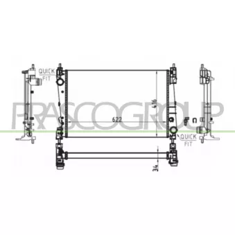 Radiateur, refroidissement du moteur PRASCO