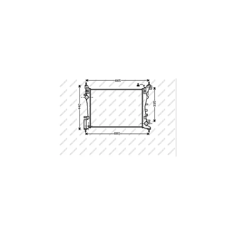 Radiateur, refroidissement du moteur PRASCO OP035R005
