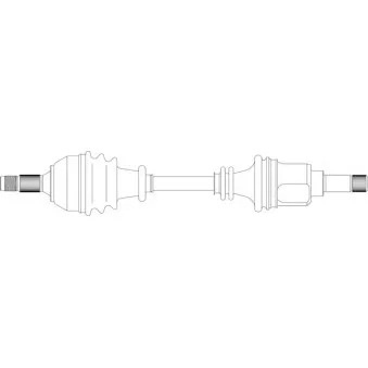 Arbre de transmission avant gauche GENERAL RICAMBI PE3025