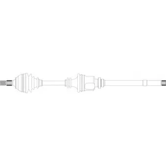 Arbre de transmission avant droit GENERAL RICAMBI PE3028