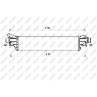 Intercooler, échangeur PRASCO OP036N001