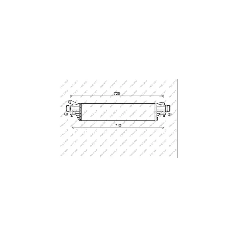 Intercooler, échangeur PRASCO OP036N001
