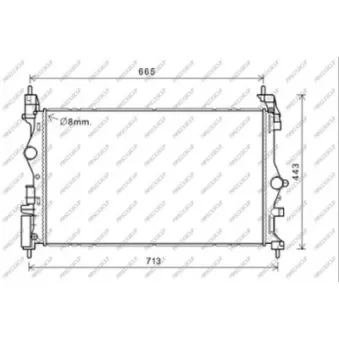 Radiateur, refroidissement du moteur PRASCO OP036R001