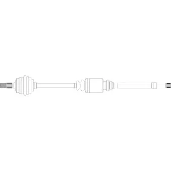 Arbre de transmission avant droit GENERAL RICAMBI PE3030