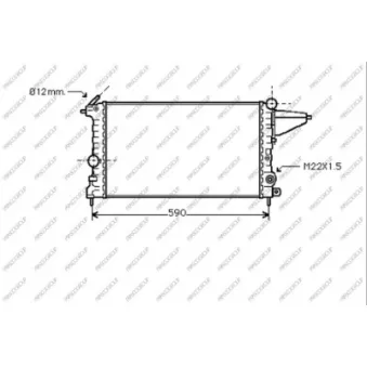 Radiateur, refroidissement du moteur PRASCO OP050R012