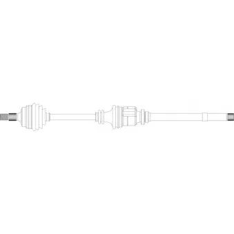 Arbre de transmission avant droit GENERAL RICAMBI PE3032