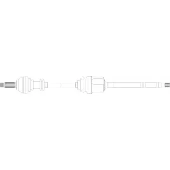 Arbre de transmission avant droit GENERAL RICAMBI PE3042