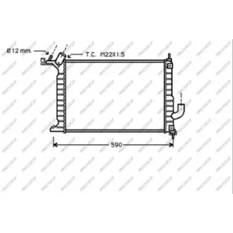 Radiateur, refroidissement du moteur PRASCO
