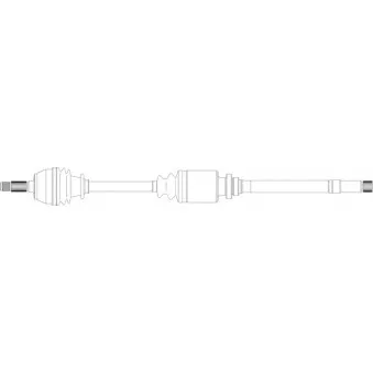 Arbre de transmission avant droit GENERAL RICAMBI PE3045