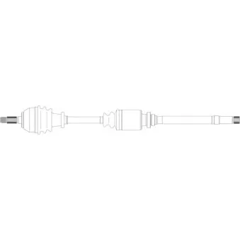 Arbre de transmission avant droit GENERAL RICAMBI PE3051