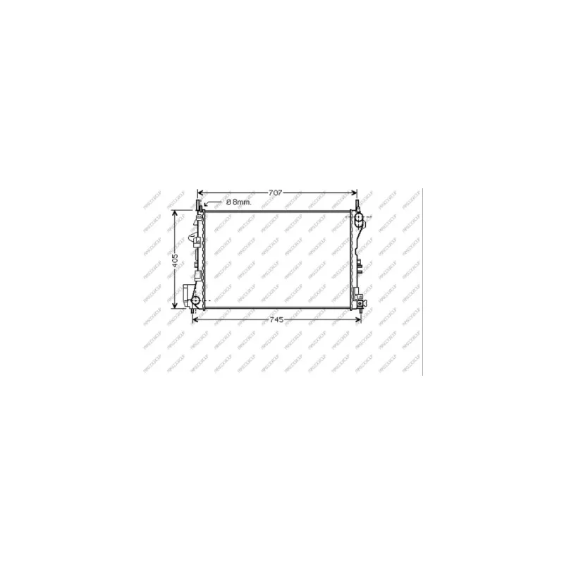 Radiateur, refroidissement du moteur PRASCO OP056R009