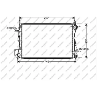 Radiateur, refroidissement du moteur PRASCO OP056R011