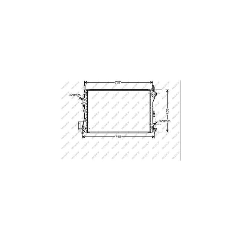 Radiateur, refroidissement du moteur PRASCO OP056R011