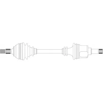 Arbre de transmission avant gauche GENERAL RICAMBI PE3054