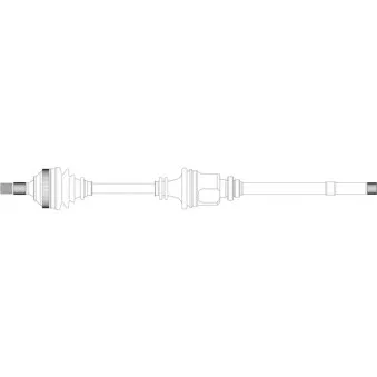 Arbre de transmission avant droit GENERAL RICAMBI PE3057