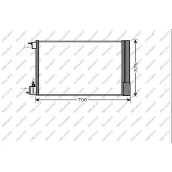 Condenseur, climatisation PRASCO OP060C001