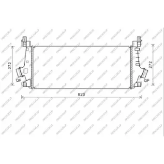 Intercooler, échangeur PRASCO OP060N002