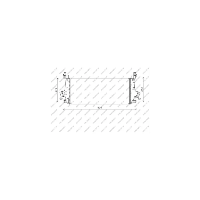 Intercooler, échangeur PRASCO OP060N002