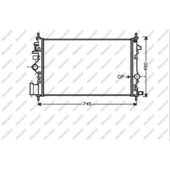 Radiateur, refroidissement du moteur PRASCO OP060R007
