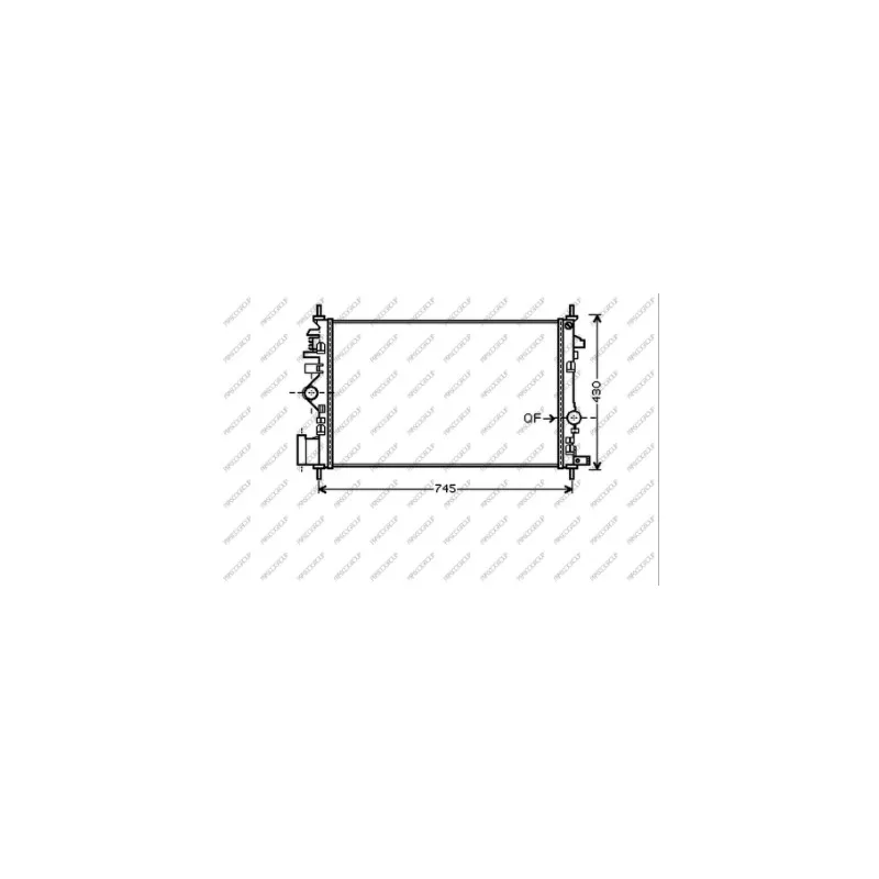Radiateur, refroidissement du moteur PRASCO OP060R007
