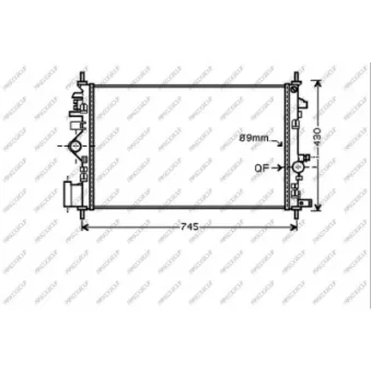 Radiateur, refroidissement du moteur PRASCO OP060R008