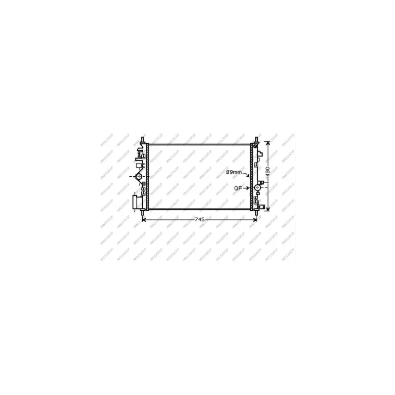Radiateur, refroidissement du moteur PRASCO OP060R008
