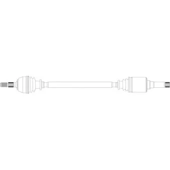 Arbre de transmission avant droit GENERAL RICAMBI PE3070