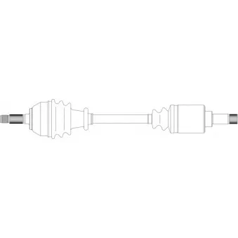 Arbre de transmission avant gauche GENERAL RICAMBI PE3071