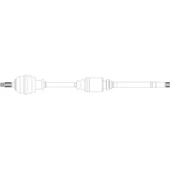 Arbre de transmission avant droit GENERAL RICAMBI PE3072