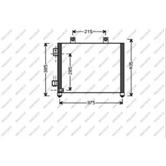 Condenseur, climatisation PRASCO OP304C001