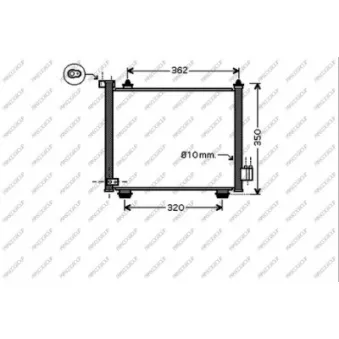 Condenseur, climatisation PRASCO OP304C002