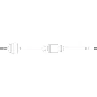 Arbre de transmission avant droit GENERAL RICAMBI PE3074