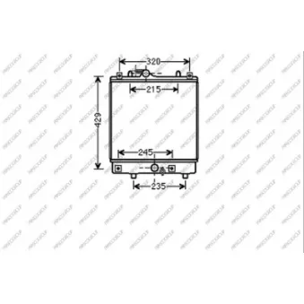 Radiateur, refroidissement du moteur PRASCO OP304R004