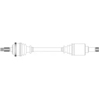 Arbre de transmission avant gauche GENERAL RICAMBI PE3077