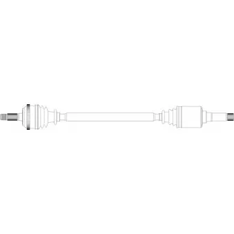 Arbre de transmission avant droit GENERAL RICAMBI PE3078