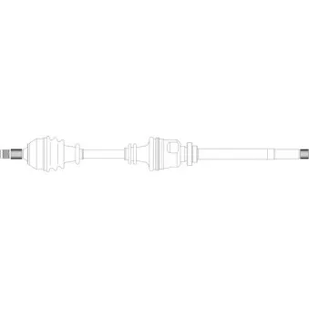 Arbre de transmission avant droit GENERAL RICAMBI PE3082