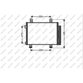 Condenseur, climatisation PRASCO OP305C002