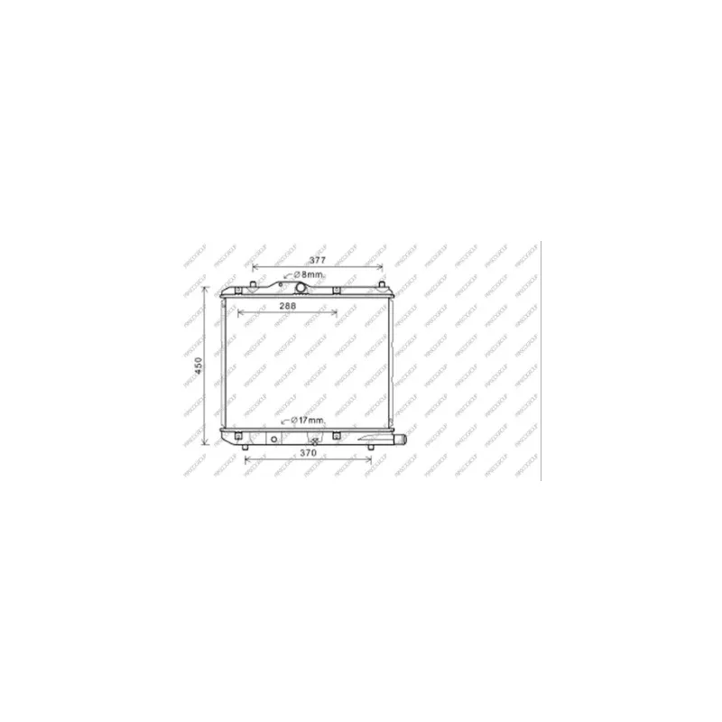 Radiateur, refroidissement du moteur PRASCO OP305R001