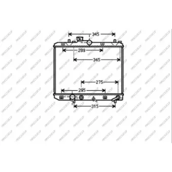 Radiateur, refroidissement du moteur PRASCO OP305R003