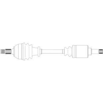 Arbre de transmission avant gauche GENERAL RICAMBI PE3085