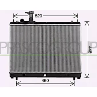 Radiateur, refroidissement du moteur PRASCO