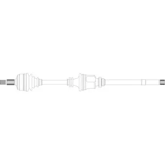 Arbre de transmission avant droit GENERAL RICAMBI PE3090